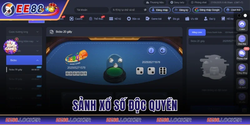 Sảnh xổ số độc quyền